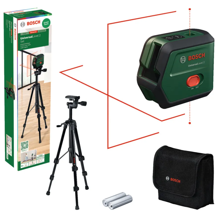 Bosch UniversalLevel 2 krydslaser