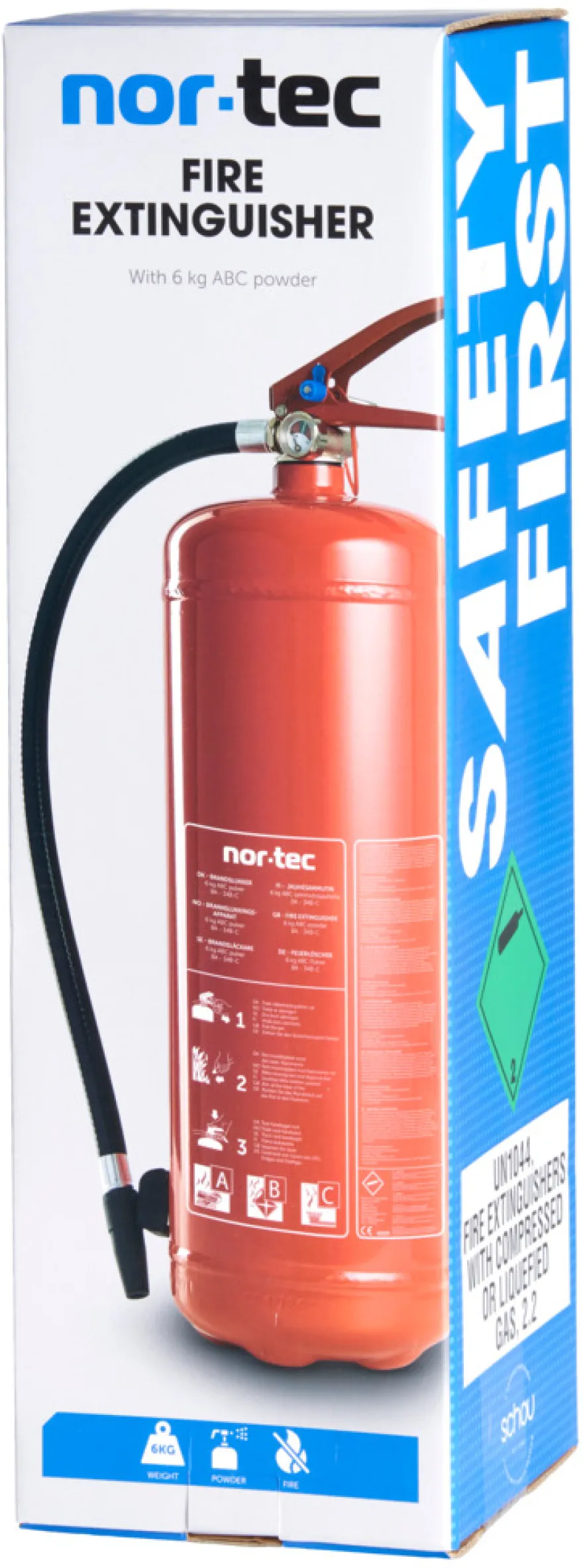 Brandslukker pulver ABC 6 kg