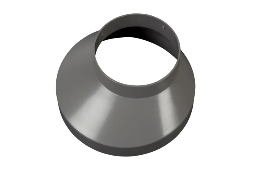 Brøndkrans grå plast, Ø130 mm