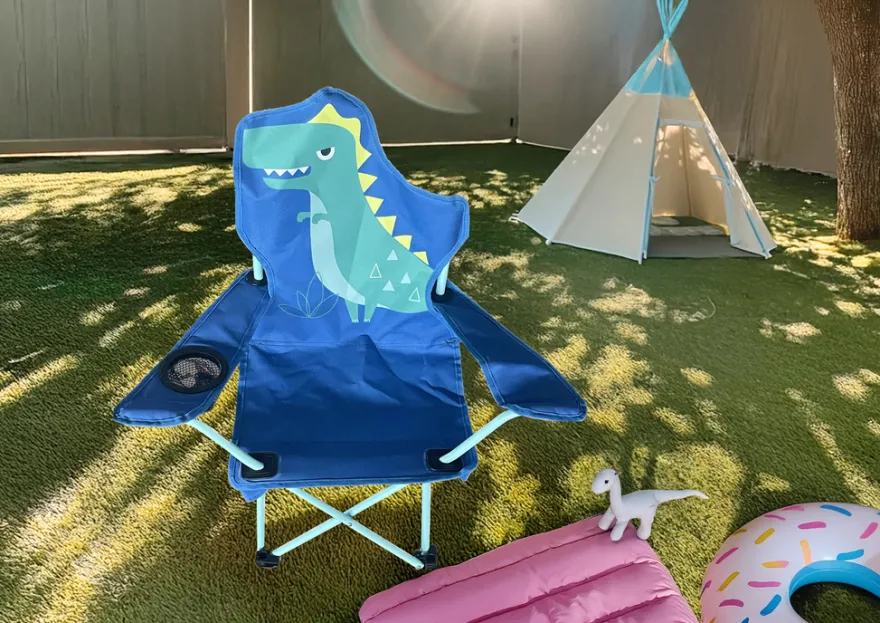 Børnecampingstol dinosaurus 35 x 35 x 62 cm - Sunlife®