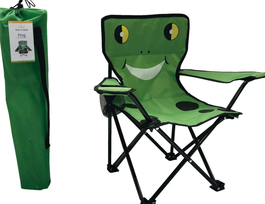 Børnecampingstol frø 35 x 35 x 62 cm - Sunlife®