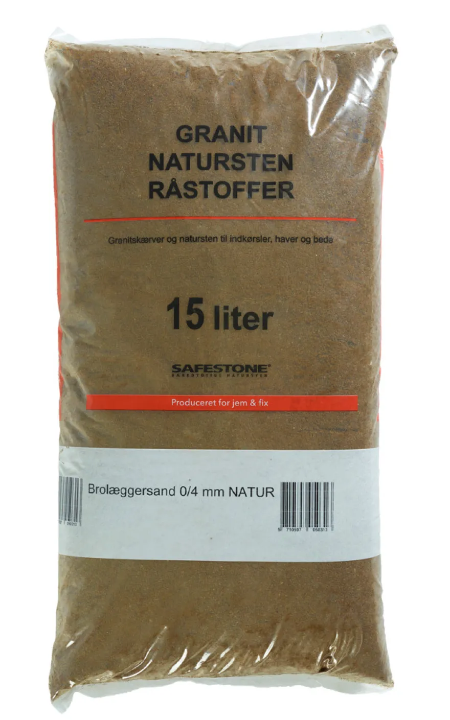 Brolæggersand 15 liter 0/4 mm - Safestone