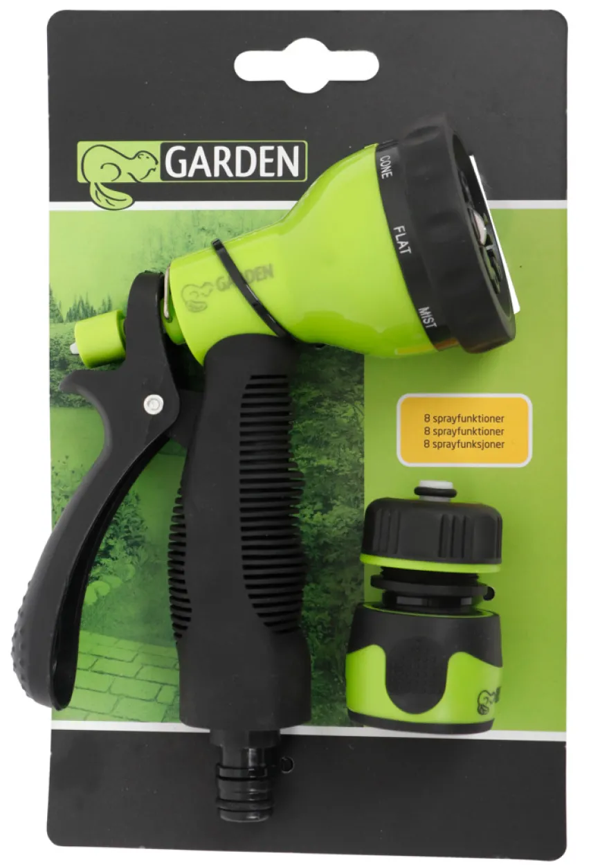 Brusepistol med 8 sprayfunktioner 1/2" - Garden®