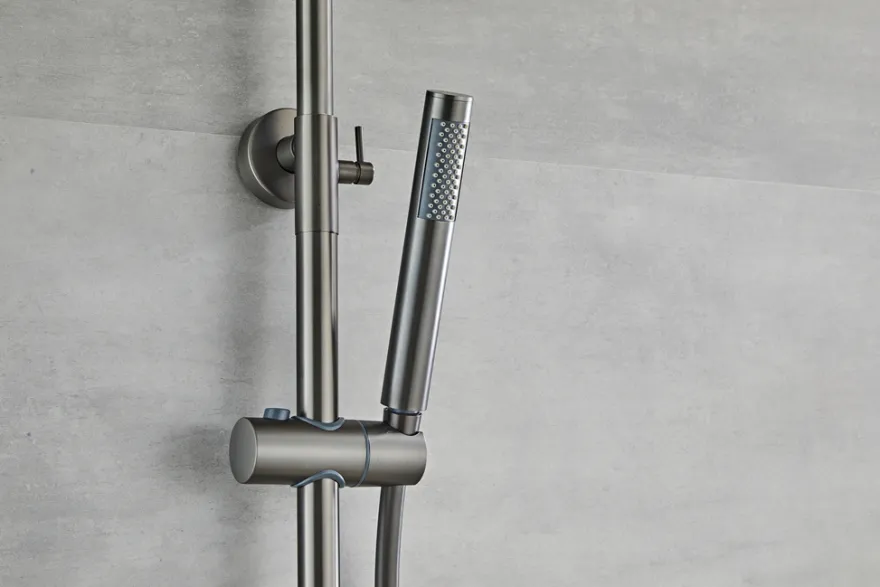Brusesæt m/termostat Ø250 mm gunmetal