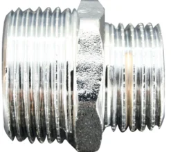 Brystnippel forkromet 3/4" x 1/2"