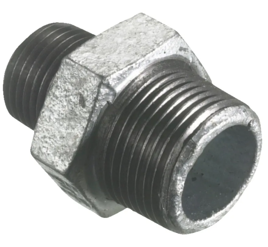 Brystnippel galvaniseret 1" x 3/4"