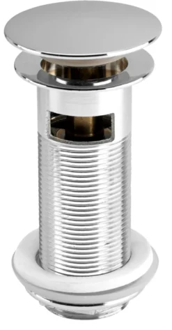 Bundventil Push pop-up 1 1/4" krom