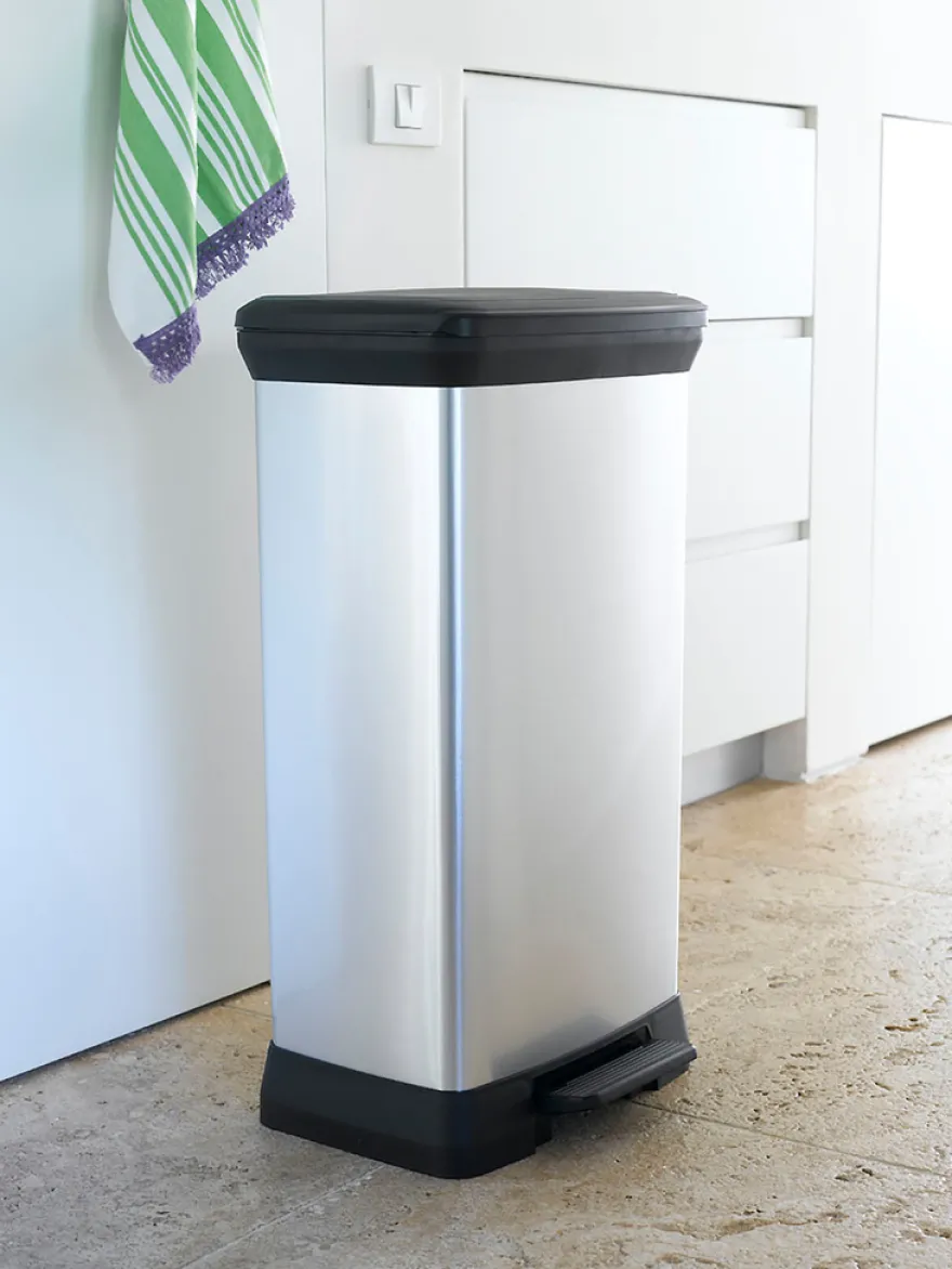Curver pedalspand sølv 50 liter