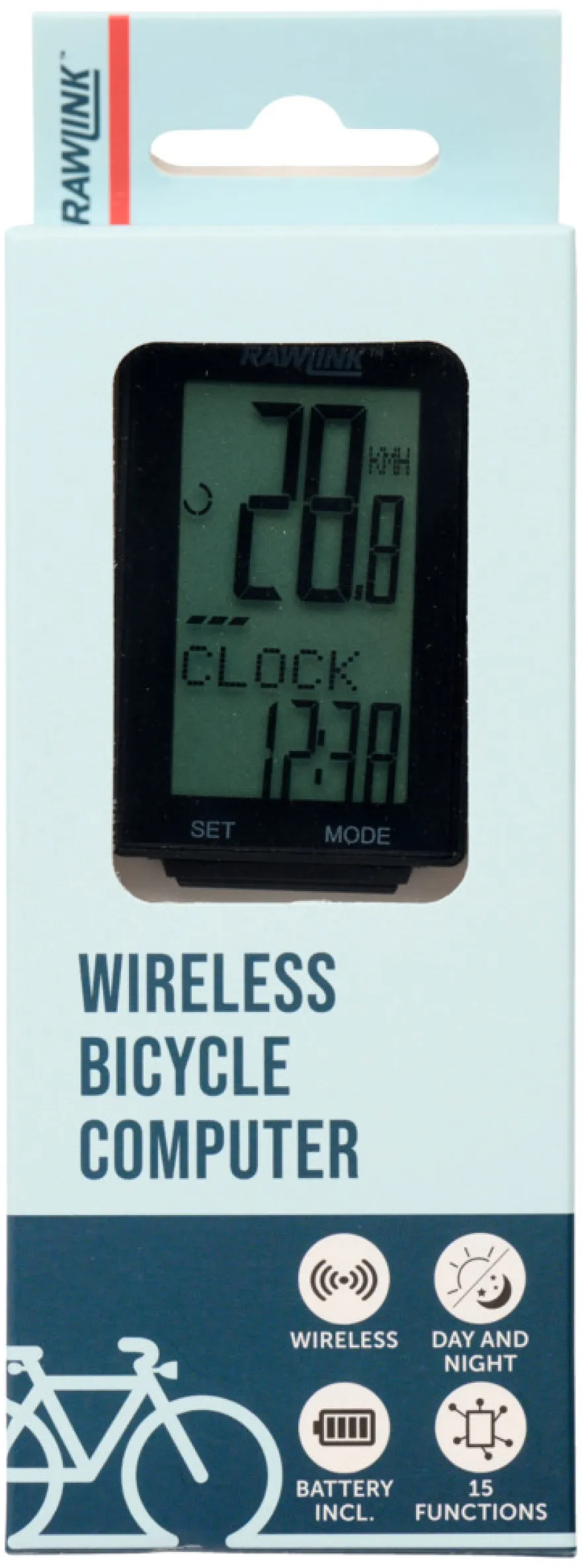 Cykelcomputer trådløs - Rawlink