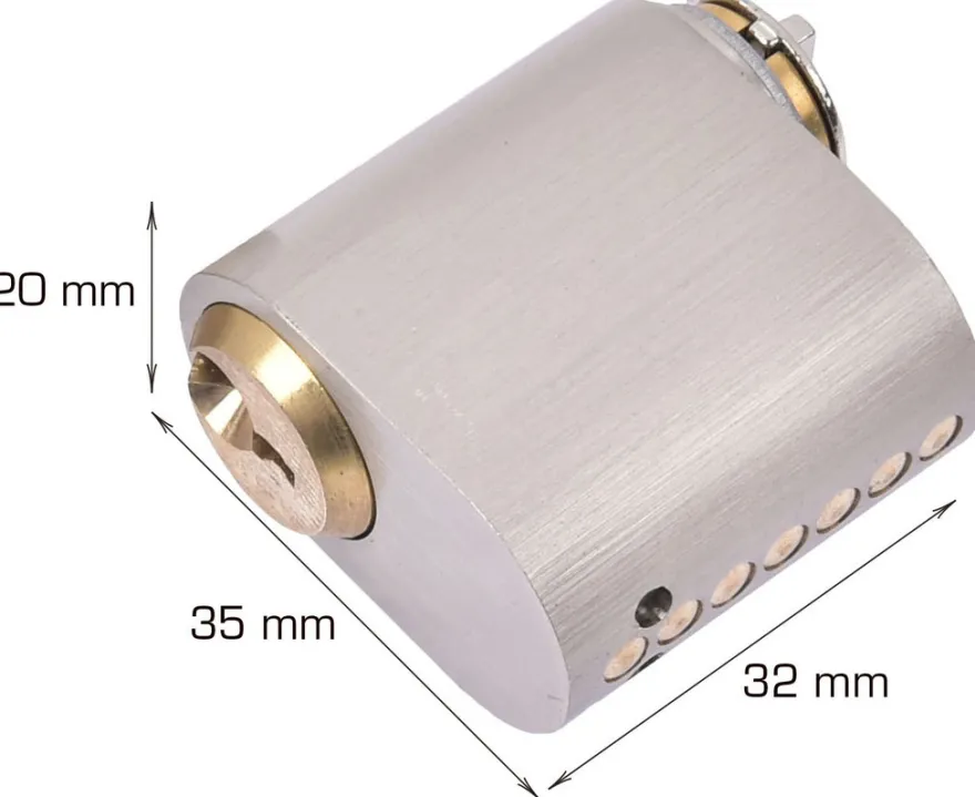 Cylinder oval 7-stift 2 stk.
