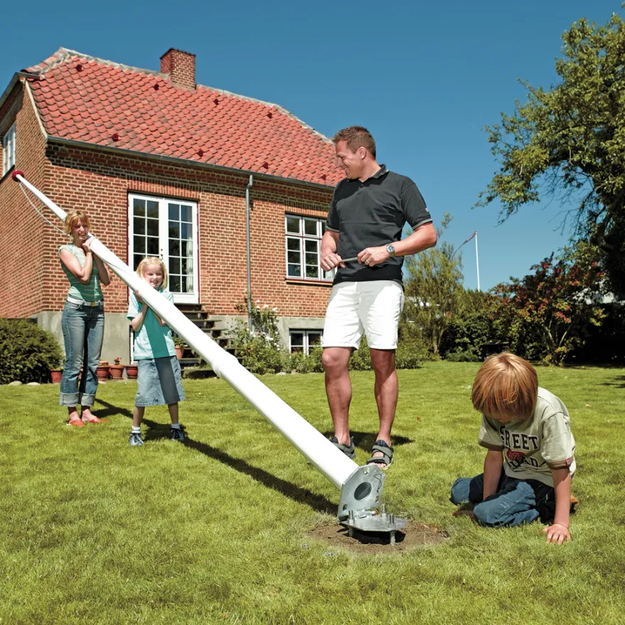 Dano Mast flagstang 8 meter m/vippebeslag