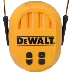 Dewalt høreværn med Bluetooth sort/gul