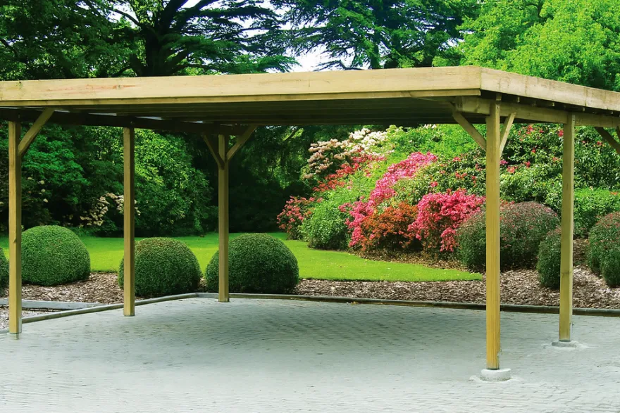 Dobbelt Carport 500 x 510 cm