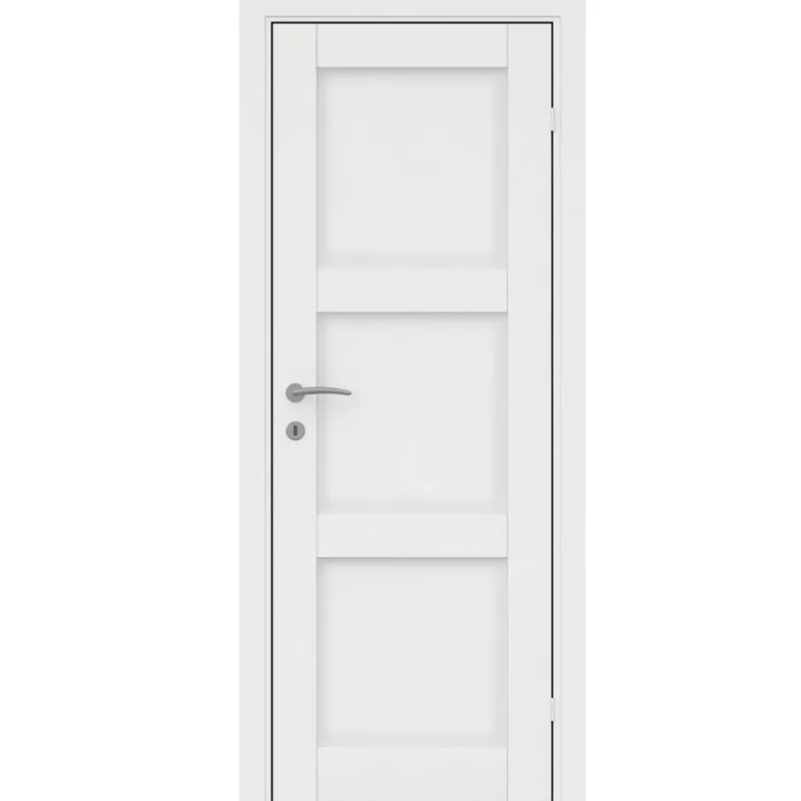 Dør Fashion 3 hvidmalet 62,5 x 204 cm