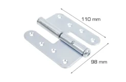 Dørhængsel højre 110 mm 2 stk.