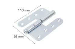 Dørhængsel venstre 110 mm 2 stk.