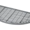 Dørrist galvaniseret stål halvmåne 80 x 40 cm