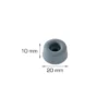 Dørstopper gummi Ø20 x 10 mm 5 stk.