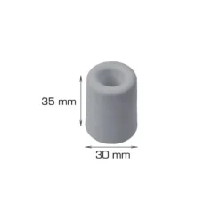 Dørstopper gummi Ø30 x H35 mm