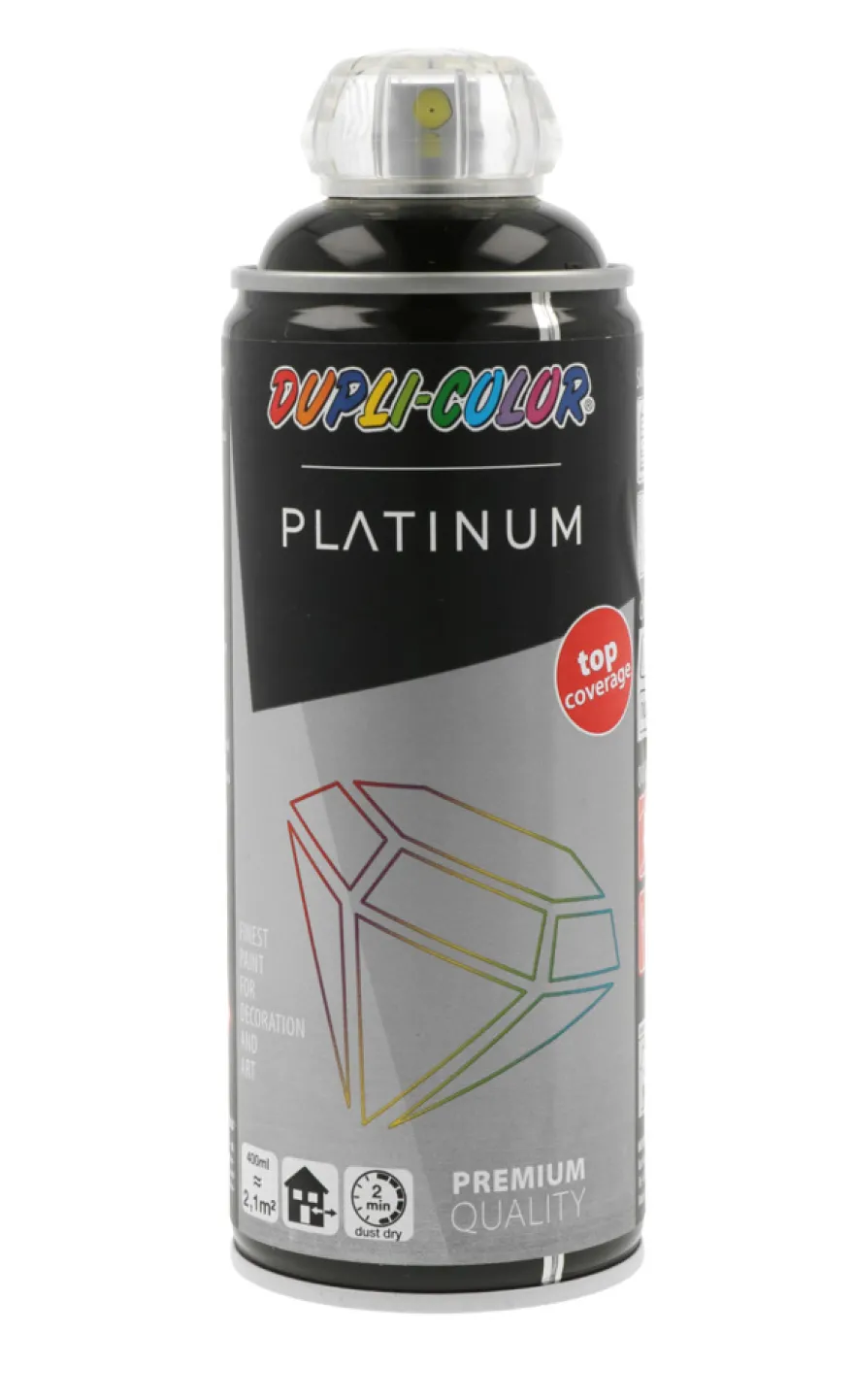 Dupli-Color Platinum spraymaling sort blank 400 ml