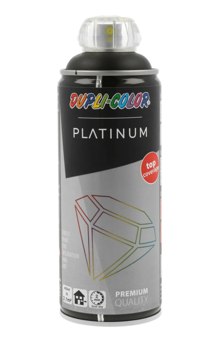 Dupli-Color Platinum spraymaling sort mat 400 ml