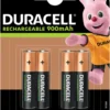 Duracell genopladelige batterier AAA 4-pk.
