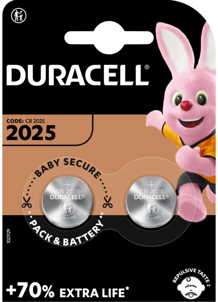 Duracell knapcellebatteri 2025 2-pk.