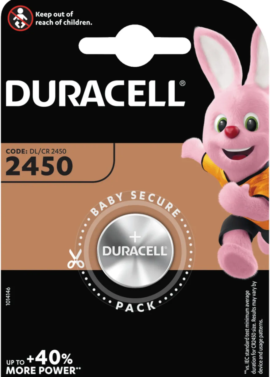 Duracell knapcellebatteri 2450 1-pk.