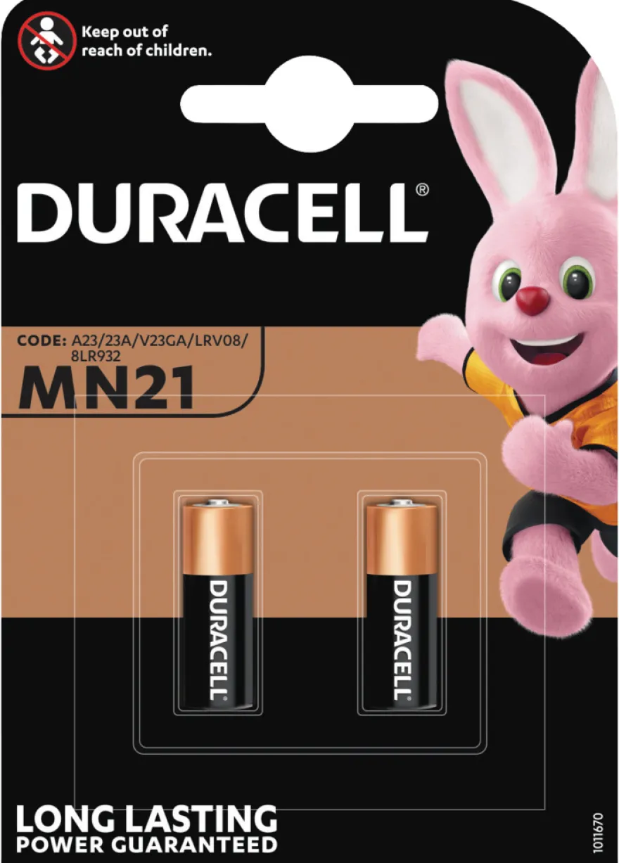 Duracell MN21 alkaline batterier 2-pk.