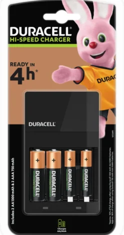 Duracell oplader til AA- og AAA-batterier