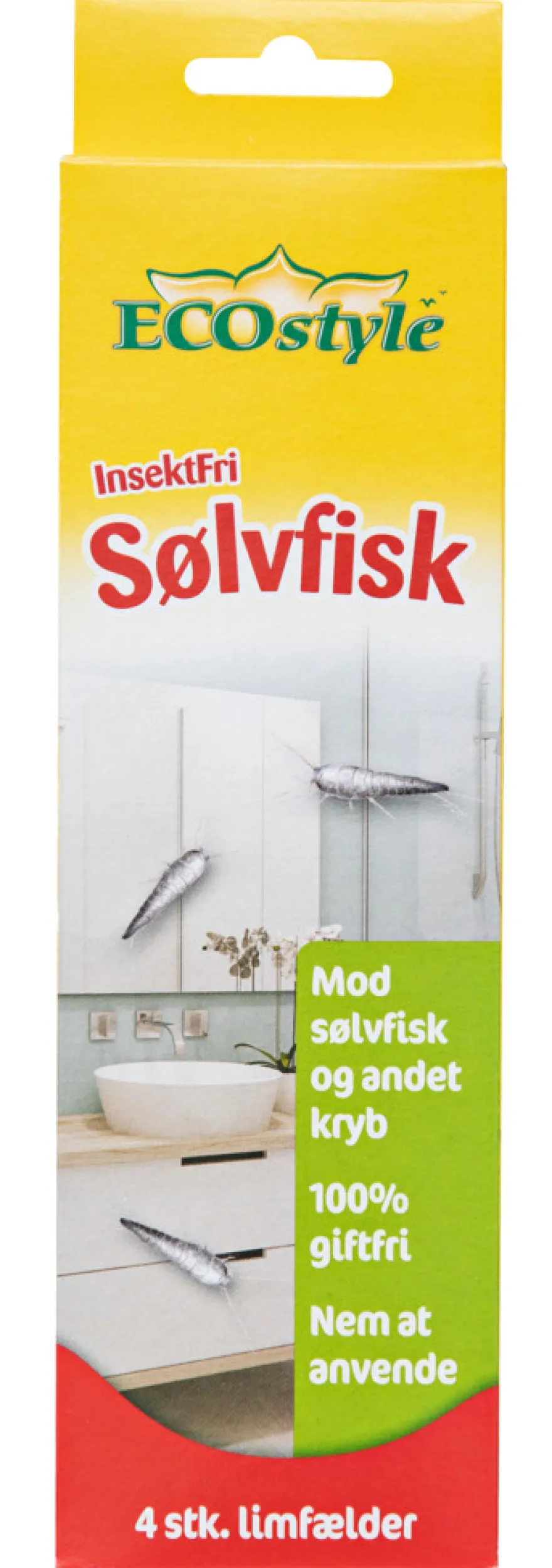 ECOstyle InsektFri Sølvfisk limfælde 4 stk.
