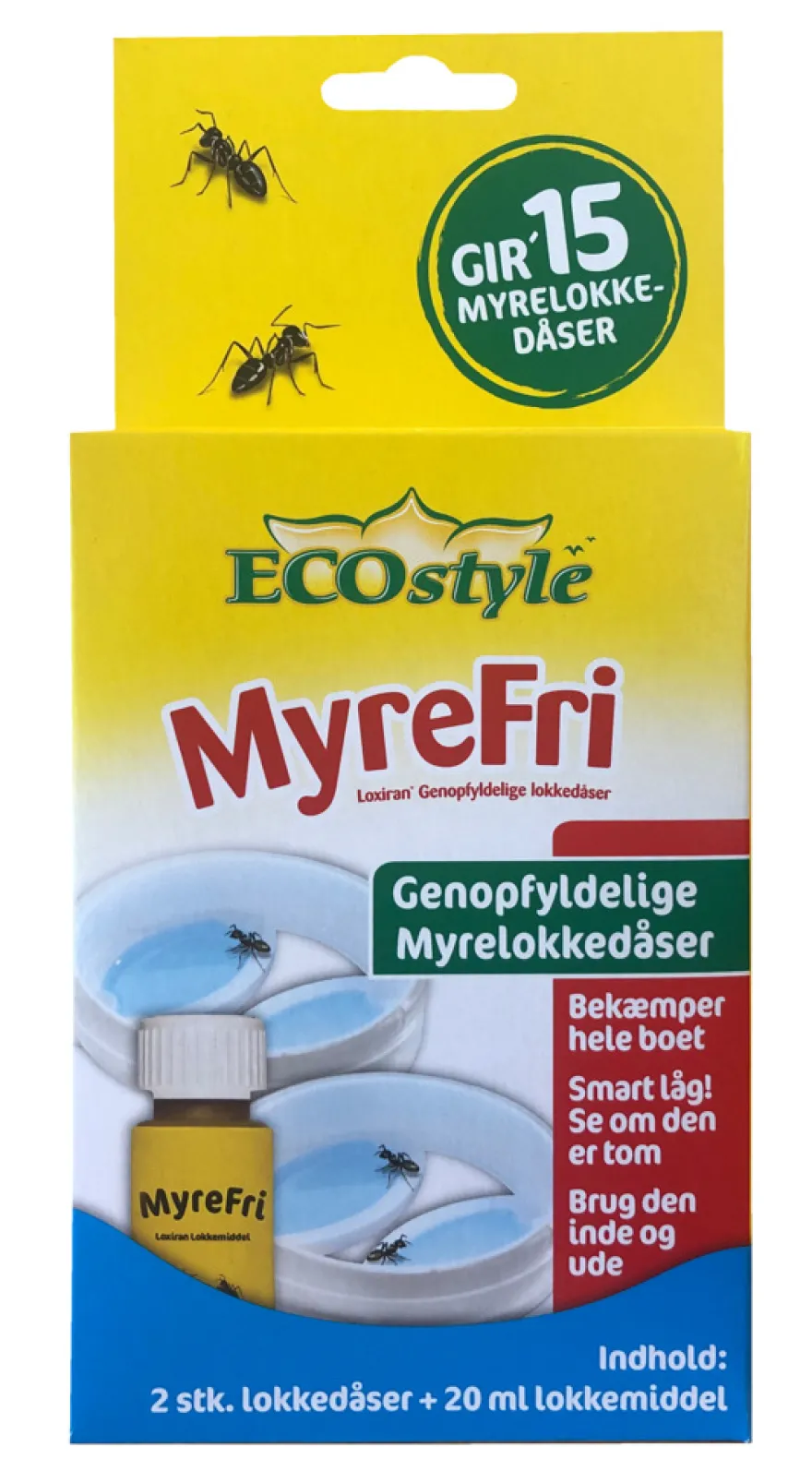 ECOstyle MyreFri genopfyldelig lokkedåse 2 stk.