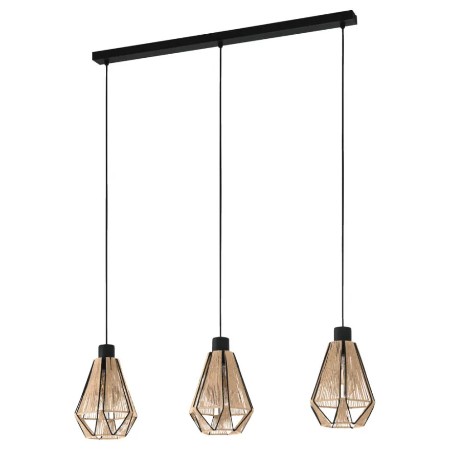 Eglo Adwickle langbordspendel natur/sort L87 x H110 cm