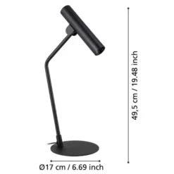 Eglo Almudaina bordlampe LED sort