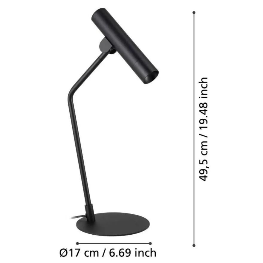 Eglo Almudaina bordlampe LED sort