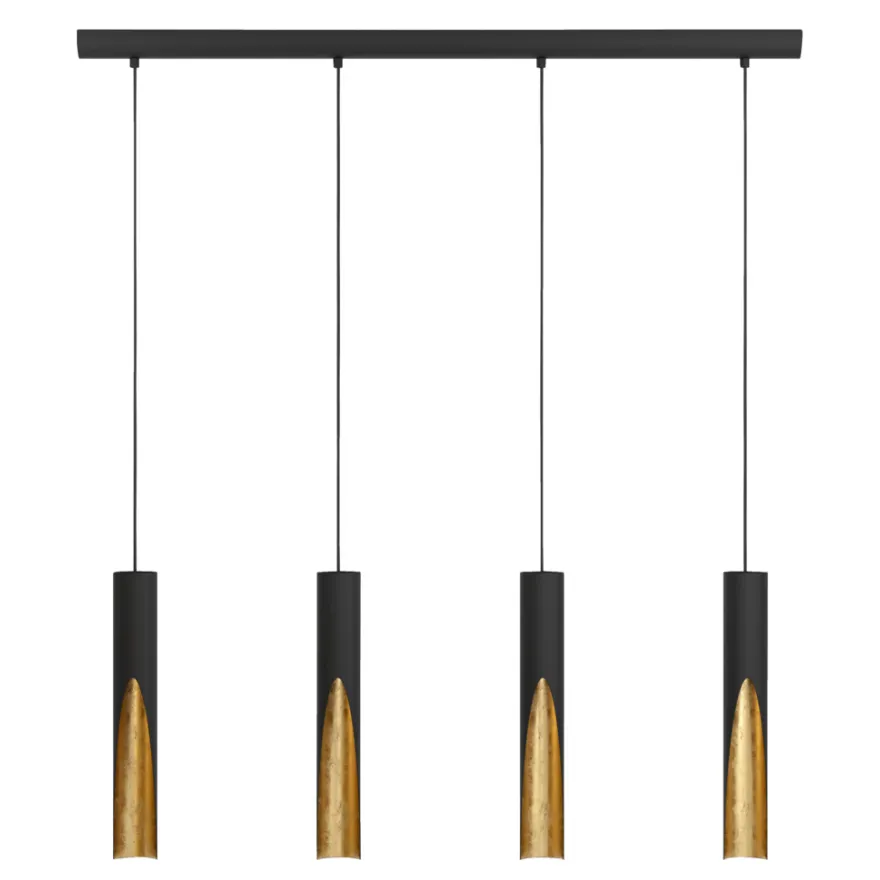 Eglo Barbotto langbordspendel sort/guld L92,5 x H110 cm