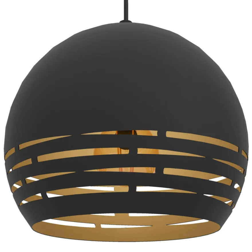 Eglo Camastra pendel Ø22,5 cm sort/guld