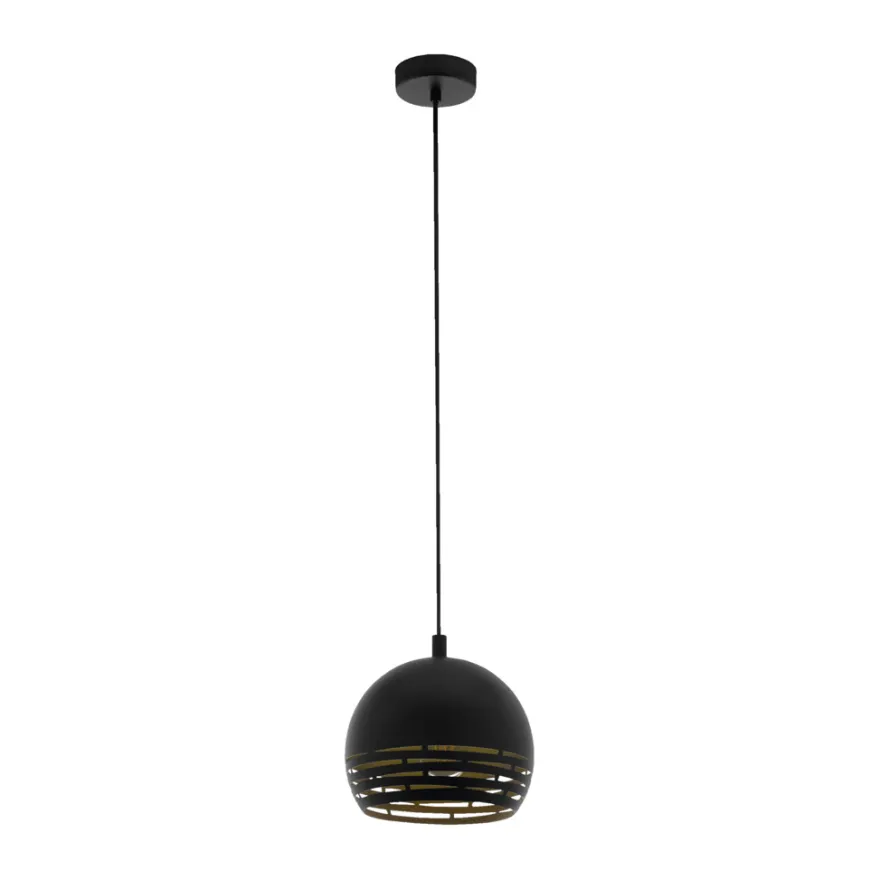 Eglo Camastra pendel Ø22,5 cm sort/guld