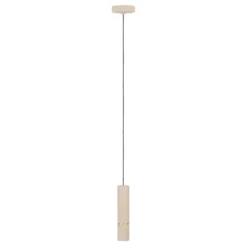 Eglo Caminia pendel sand/børstet messinglook Ø6 cm