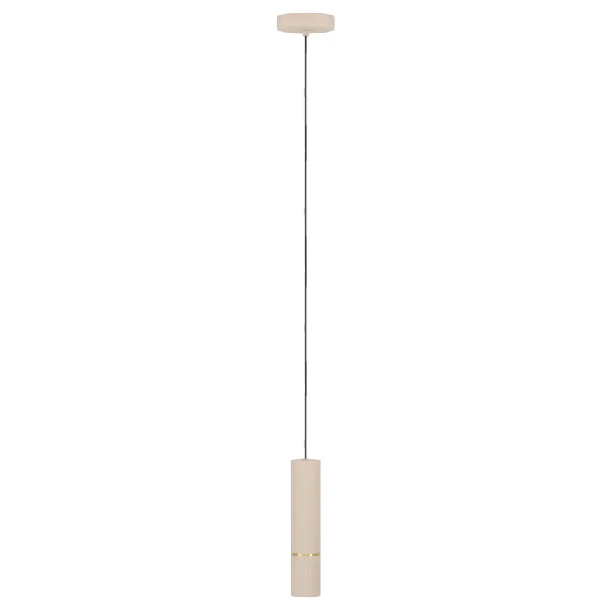 Eglo Caminia pendel sand/børstet messinglook Ø6 cm