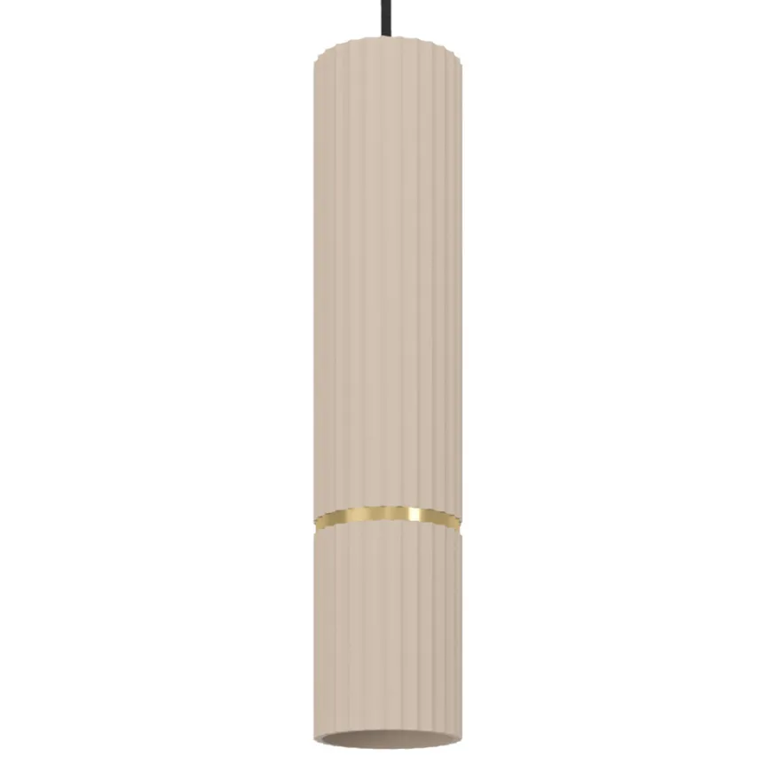 Eglo Caminia pendel sand/børstet messinglook Ø6 cm