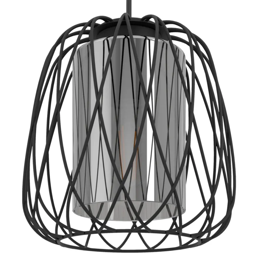Eglo Floresta langbordspendel sort/glas