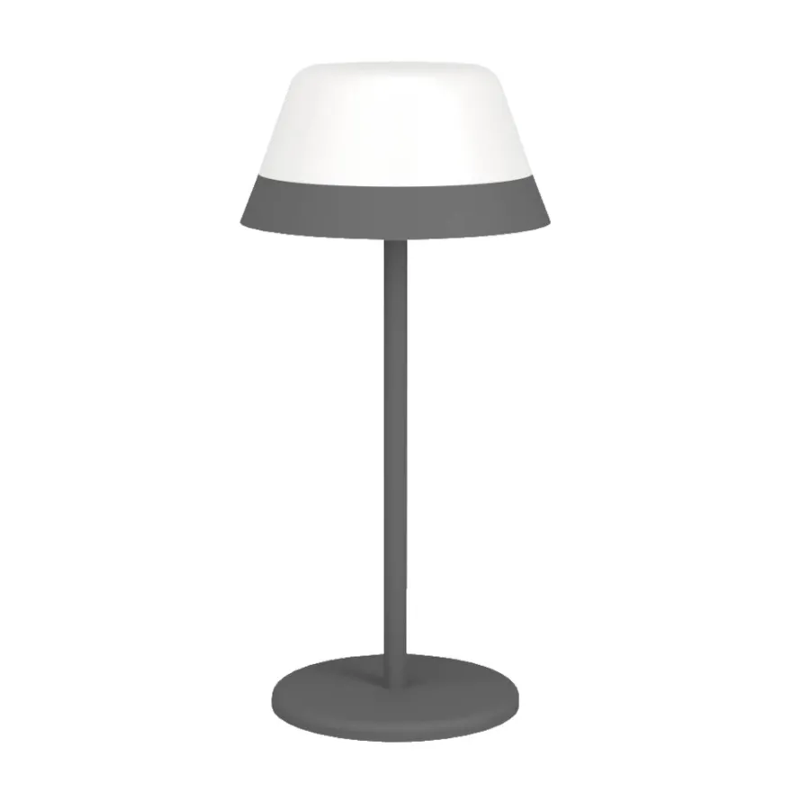 Eglo Meggiano bordlampe grå genopladelig