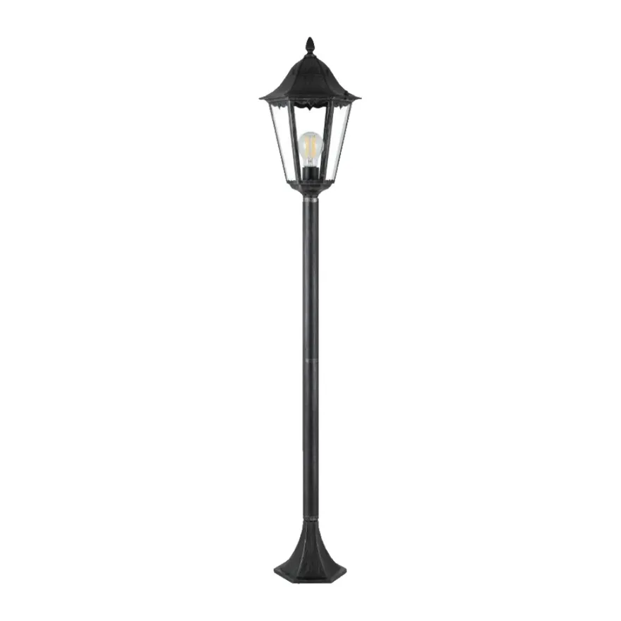 Eglo Navedo standerlampe sort/sølv 120 cm