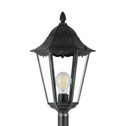 Eglo Navedo standerlampe sort/sølv 120 cm