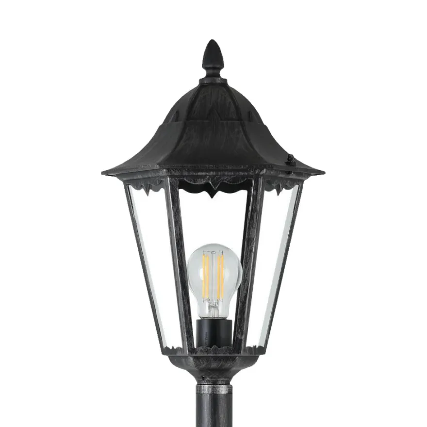 Eglo Navedo standerlampe sort/sølv 120 cm