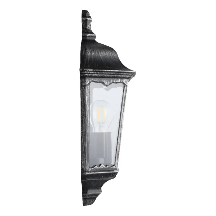 Eglo Navedo væglampe sort/sølv 43 cm