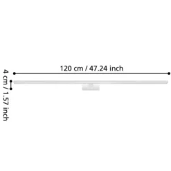 Eglo Pandella 1 væglampe hvid 120 cm