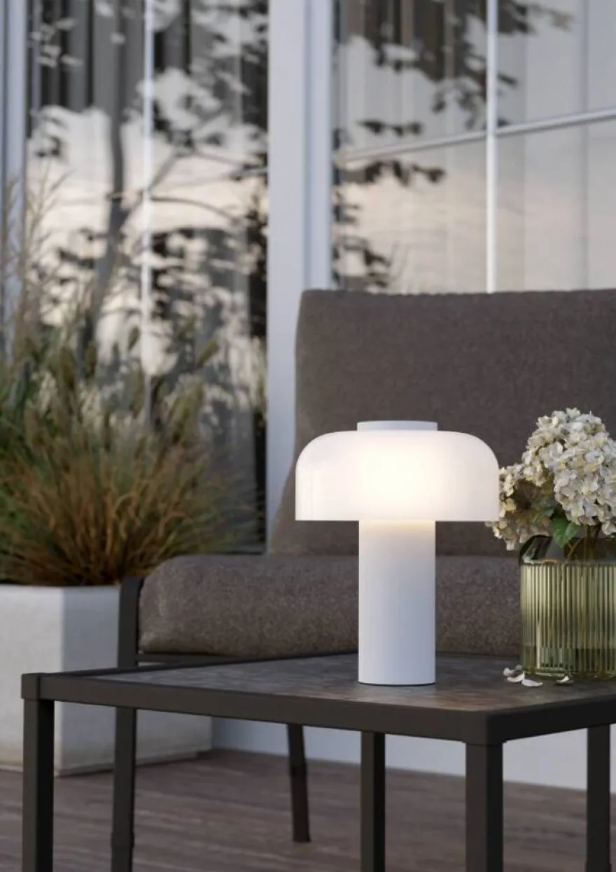 Eglo Ponente bordlampe Ø16 cm hvid genopladelig