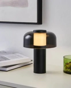 Eglo Ponente bordlampe Ø16 cm sort genopladelig